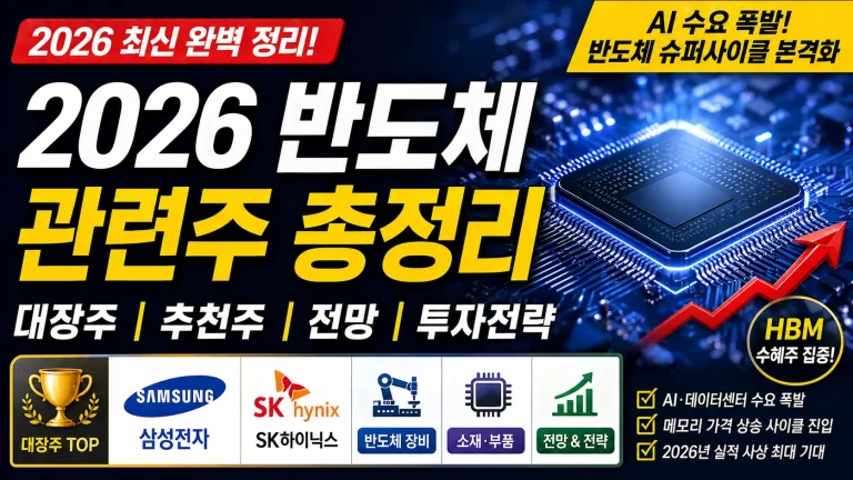 2026 반도체 관련주 추천, 정리, 전망, 대장주
