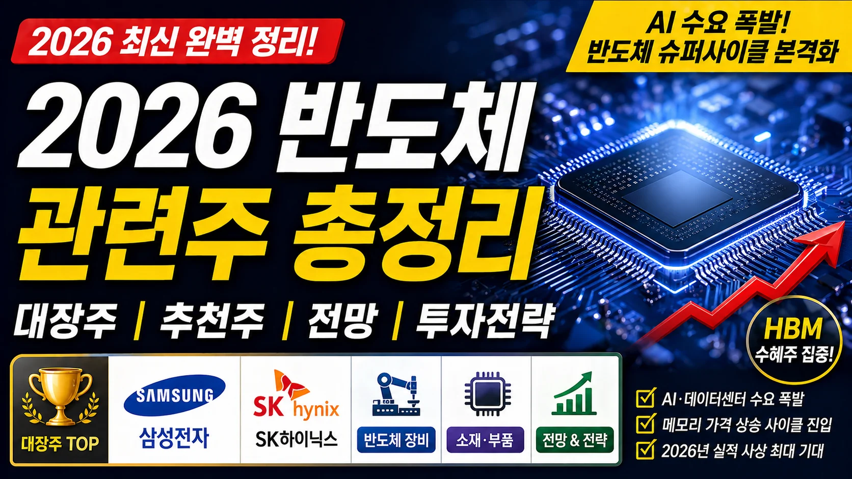 2026 반도체 관련주 추천, 정리, 전망, 대장주