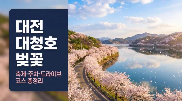2026 대전 대청소 벚꽃길, 드라이브, 사진, 주차, FAQ 정리