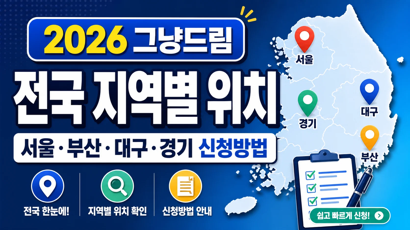 2026 그냥드림 전국 지역별 위치, 서울·부산·대구·경기 신청방법