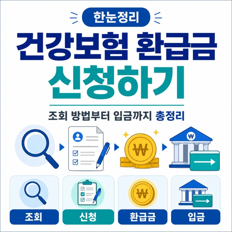건강보험 환급금 신청하기 2026｜조회 방법부터 입금까지 총정리