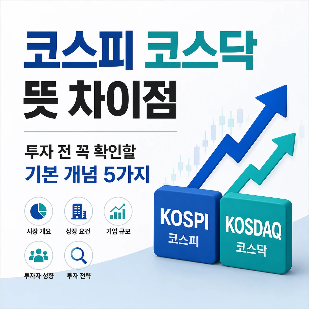 코스피 코스닥 뜻 차이점｜투자 전 꼭 확인할 기본 개념 5가지